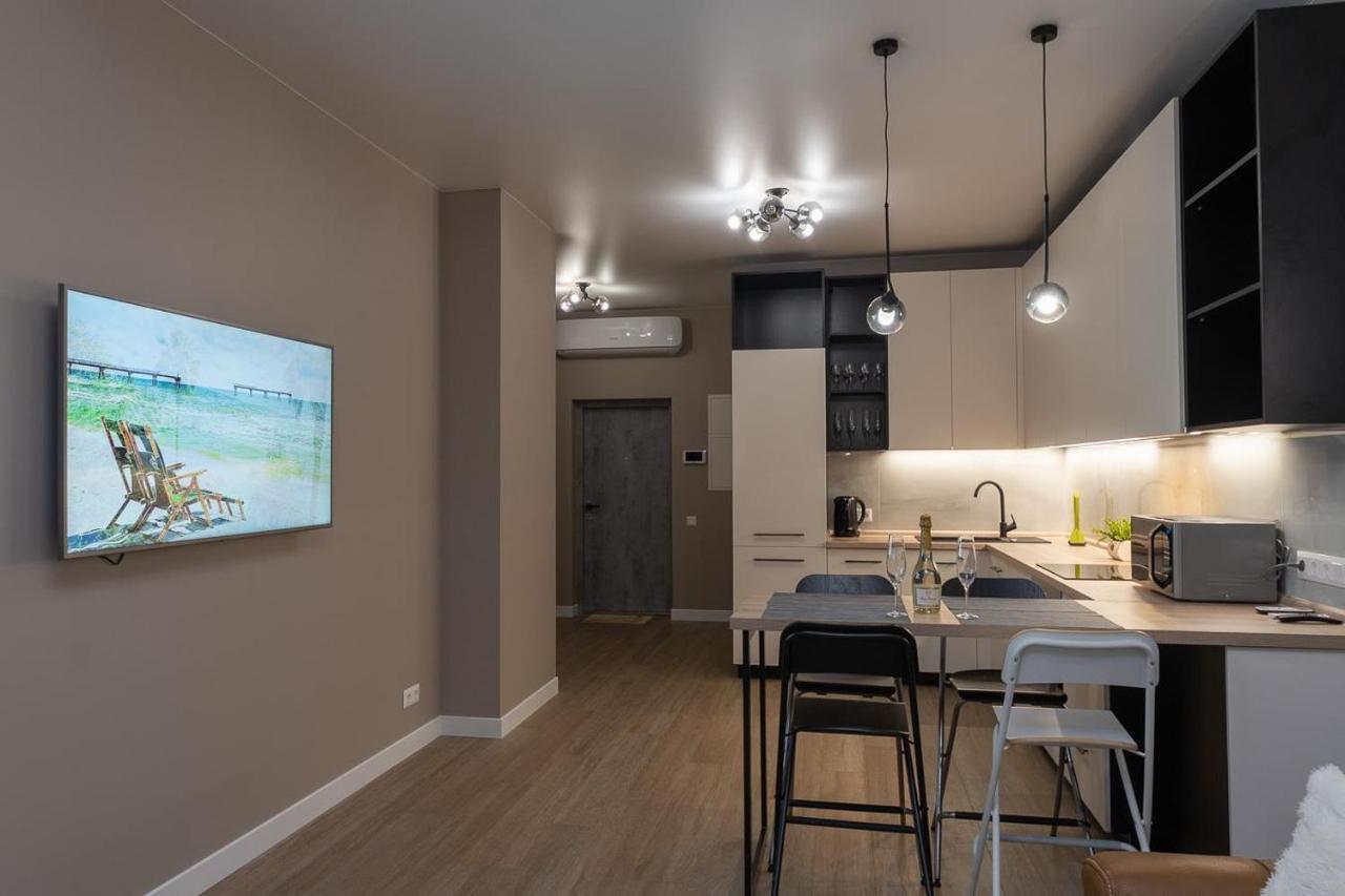 New Modern Apartments. Metro Minskaya Kiew Exterior foto
